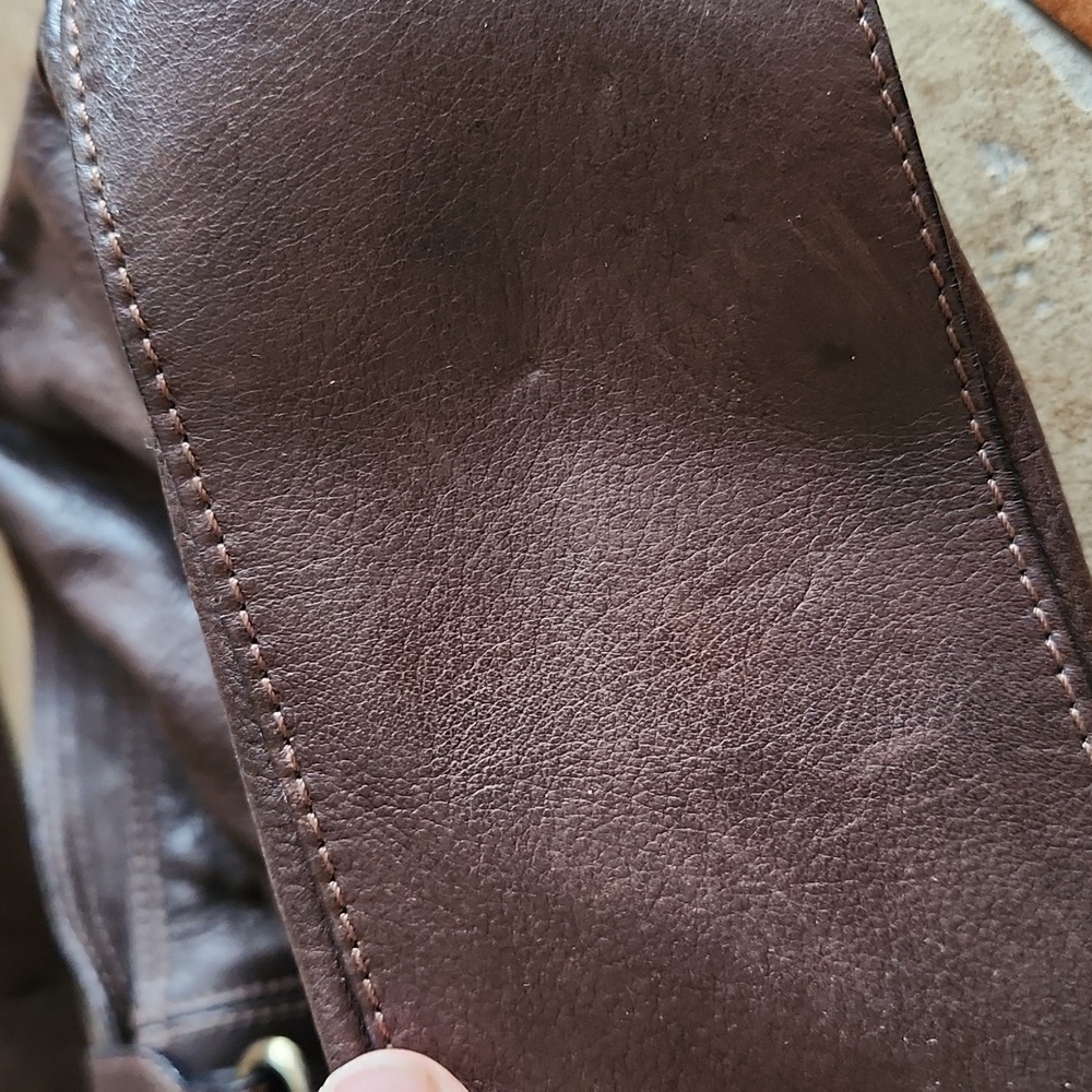 Sundance Made In Italy Brown Leather Shoulder Bag - Picture 4 of 12
